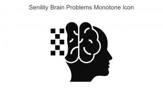 Senility Brain Problems Monotone Icon In Powerpoint Pptx Png And Editable Eps Format