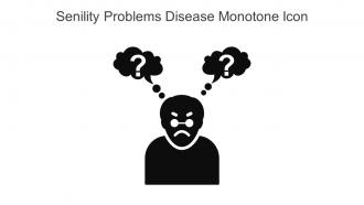 Senility Problems Disease Monotone Icon In Powerpoint Pptx Png And Editable Eps Format