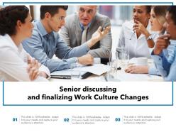 Senior discussing and finalizing work culture changes