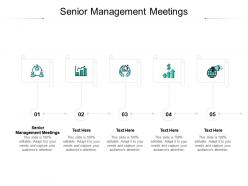 Senior management meetings ppt powerpoint presentation slides visuals cpb