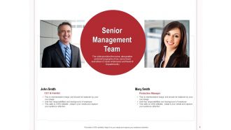 Senior management team departments ppt powerpoint presentation example 2015