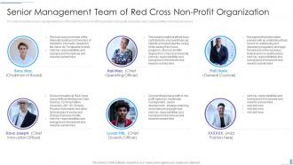 Senior management team of red cross non profit organization ppt elements