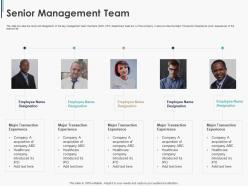 Senior management team pitchbook ppt download