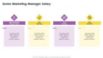Senior Marketing Manager Salary In Powerpoint And Google Slides Cpb