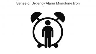 Sense Of Urgency Alarm Monotone Icon In Powerpoint Pptx Png And Editable Eps Format