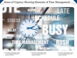 Sense of urgency showing elements of time management such as rush delay