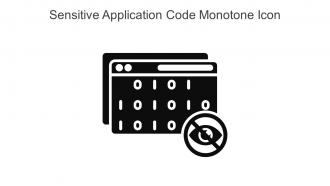 Sensitive Application Code Monotone Icon In Powerpoint Pptx Png And Editable Eps Format