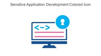 Sensitive Application Development Colored Icon In Powerpoint Pptx Png And Editable Eps Format