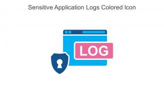 Sensitive Application Logs Colored Icon In Powerpoint Pptx Png And Editable Eps Format