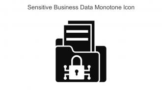 Sensitive Business Data Monotone Icon In Powerpoint Pptx Png And Editable Eps Format