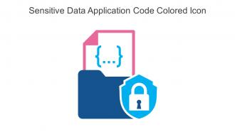 Sensitive Data Application Code Colored Icon In Powerpoint Pptx Png And Editable Eps Format