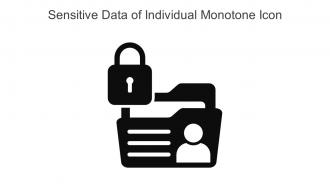 Sensitive Data Of Individual Monotone Icon In Powerpoint Pptx Png And Editable Eps Format