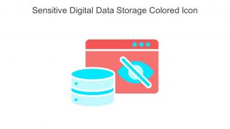 Sensitive Digital Data Storage Colored Icon In Powerpoint Pptx Png And Editable Eps Format