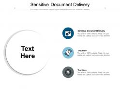 Sensitive document delivery ppt powerpoint presentation professional ideas cpb