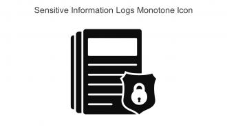 Sensitive Information Logs Monotone Icon In Powerpoint Pptx Png And Editable Eps Format