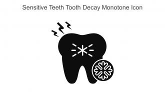 Sensitive Teeth Tooth Decay Monotone Icon In Powerpoint Pptx Png And Editable Eps Format