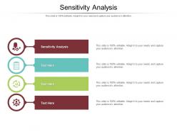 Sensitivity analysis ppt powerpoint presentation slides mockup cpb