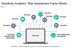 Sensitivity analytics risk assessment factor model risk simulations cpb