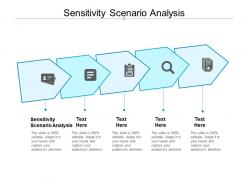 Sensitivity scenario analysis ppt powerpoint presentation outline format ideas cpb