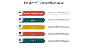 Sensitivity training advantages ppt powerpoint presentation gallery model cpb