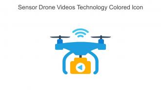 Sensor Drone Videos Technology Colored Icon In Powerpoint Pptx Png And Editable Eps Format