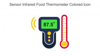Sensor Infrared Food Thermometer Colored Icon In Powerpoint Pptx Png And Editable Eps Format