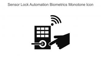Sensor Lock Automation Biometrics Monotone Icon In Powerpoint Pptx Png And Editable Eps Format