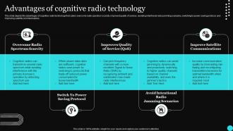 Sensor Networks IT Advantages Of Cognitive Radio Technology Ppt Background