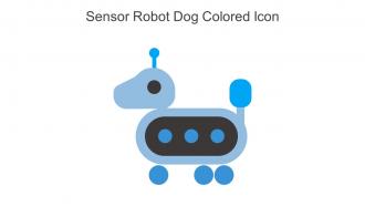 Sensor Robot Dog Colored Icon In Powerpoint Pptx Png And Editable Eps Format
