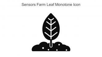 Sensors Farm Leaf Monotone Icon In Powerpoint Pptx Png And Editable Eps Format