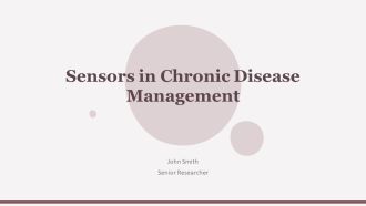 Sensors In Chronic Disease Management PPT Guidelines AT