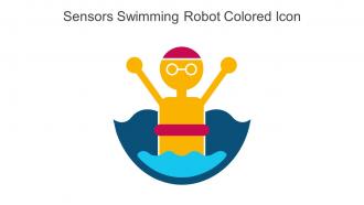 Sensors Swimming Robot Colored Icon In Powerpoint Pptx Png And Editable Eps Format