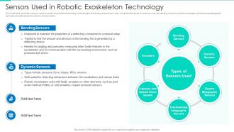 Sensors Used In Robotic Exoskeleton Technology Robotic Exoskeletons IT Ppt Topics