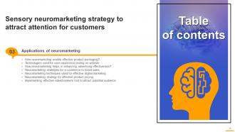 Sensory Neuromarketing Strategy To Attract Attention For Customers MKT CD V Researched Images
