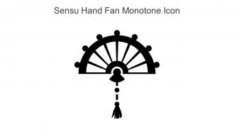 Sensu Hand Fan Monotone Icon In Powerpoint Pptx Png And Editable Eps Format