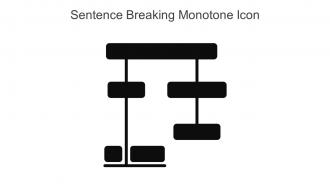 Sentence Breaking Monotone Icon In Powerpoint Pptx Png And Editable Eps Format