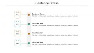Sentence stress ppt powerpoint presentation model summary cpb