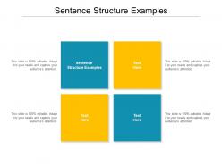 Sentence structure examples ppt powerpoint presentation show design templates cpb