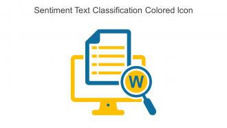Sentiment Text Classification Colored Icon In Powerpoint Pptx Png And Editable Eps Format