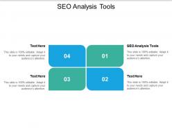 Seo analysis tools ppt powerpoint presentation outline design templates cpb