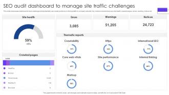 SEO Audit Dashboard To Manage Site Traffic Challenges