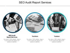 Seo audit report services ppt powerpoint presentation layouts shapes cpb