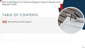 SEO Audit Report To Improve Organic Search Results And Website Traffic Complete Deck