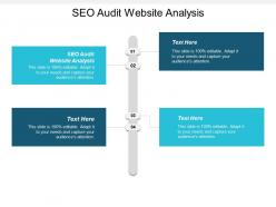Seo audit website analysis ppt powerpoint presentation infographic template templates cpb