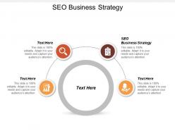 Seo business strategy ppt powerpoint presentation slides rules cpb
