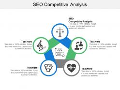 Seo competitive analysis ppt powerpoint presentation file objects cpb