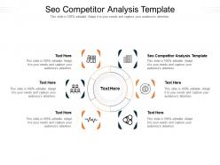 Seo competitor analysis template ppt powerpoint presentation summary design inspiration cpb