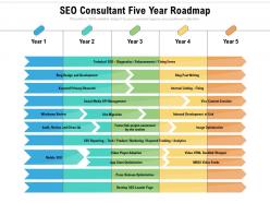 Seo consultant five year roadmap