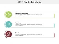 Seo content analysis ppt powerpoint presentation portfolio master slide cpb