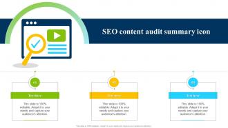 SEO Content Audit Summary Icon